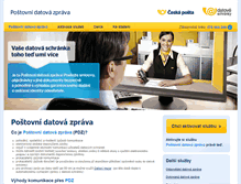 Tablet Screenshot of postovnidatovazprava.cz